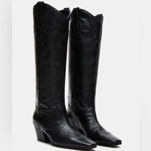 Steve Madden Abilene Black Leather Boot